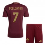 Günstige Fußballtrikots AS Roma Pellegrini 7 Kinder Heimtrikot 2024-25 Kurzarm